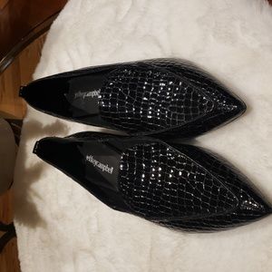 NWOT JEFFREY CAMPBELL 9.5 LEATHER LOAFERS